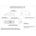 LAMPA OBRYSOWA CZERWONA 12-24V LED 284